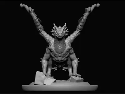 The Wise Dragon Daedalus Zbrush Project File 3D model