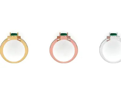 Engagement Ring Free 3D print model 12