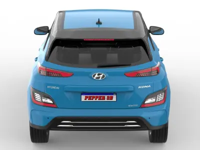 Hyundai Kona EV 2022 3D model