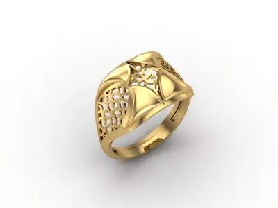 Plain Ring Women Ready STL 3DM Models Womens Rings 3D models 3D print model 77
