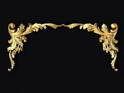 20 high quality center decors for furniture ornaments  3D model