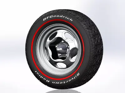 Custom wheels Motor Wheel Spyder 15inch for scale model 3D print model