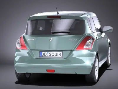 Suzuki Swift 2015 VRAY 3D model