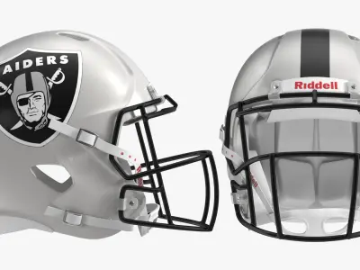 Las Vegas Raiders American Football Helmet 3D model