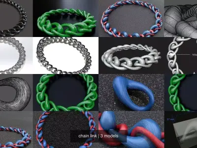 chain link 3D Model Collection