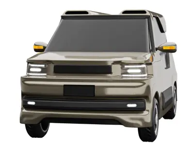 Alveus Mini Electric Vehicle Car Concept 3D model