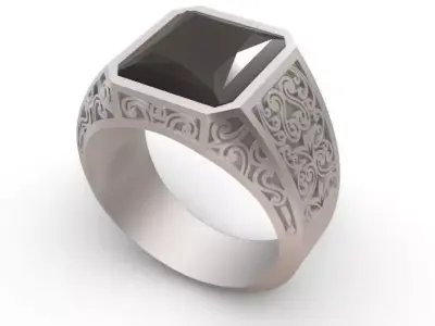 classic ring men model c 3D print model