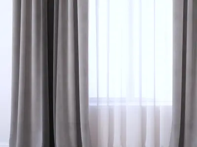Set 98 Curtains 3D model