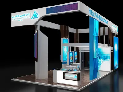 Booth Exhibition Stand a307 3D model