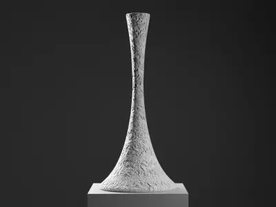 3D vases with materials 3D model