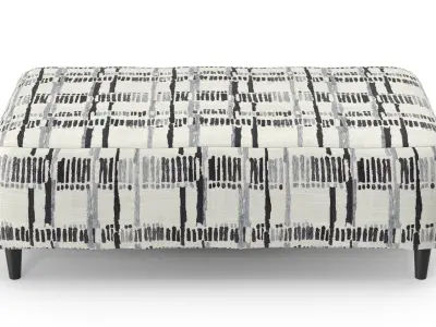Accent Ottoman Low-poly 3D model