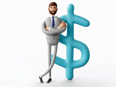 John Character for advertising Low-poly 3D model