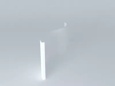 curve wall Free 3D model