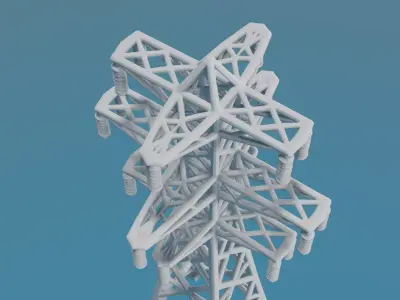 Electric Power Tower 3D model