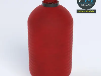 Japanese paper lantern 2 3D model