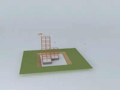 HIGH RISE CONSTRUCTION SITE 3D model