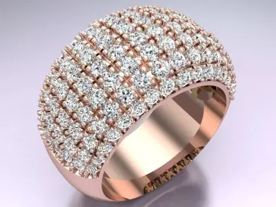 Diamond Ring - Womens Rings - N816454 3D print model