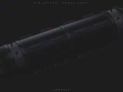 Avalanche Space Tank 3D Model 3D Model Low-poly 3D model