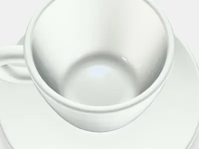 FARGKLAR Cup with saucer 1 Low-poly 3D model