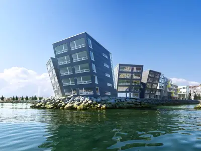modern building model 2 3D model