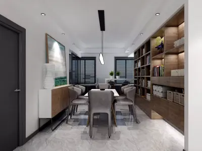 living room 3D model