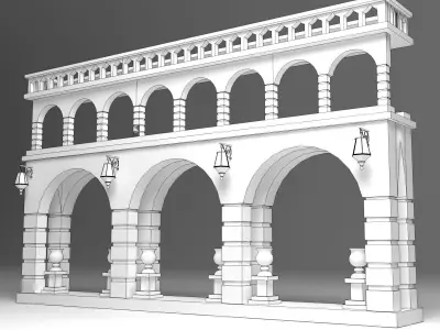English Wall 3D model