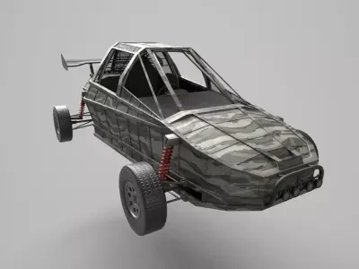Buggy Low-poly 3D model