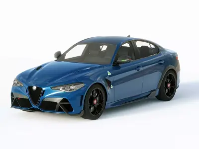 Alfa Romeo Giulia GTAm 2021 3D model