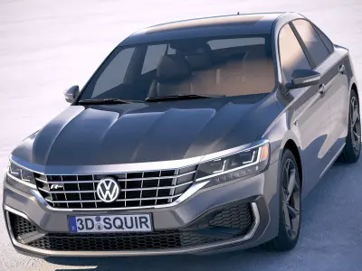 Volkswagen Passat R-line 2020 3D model