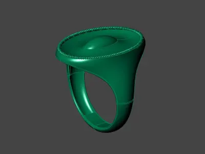 Plain Ring Women Ready STL 3DM Models Womens Rings 3D models 3D print model 63