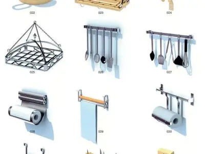 Kitchen utensils 3D model