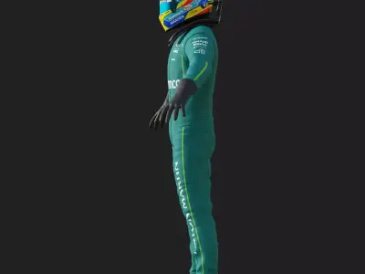 F1 Aston Martin Race Suit 2025 3D model