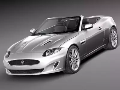 Jaguar XKR 2012 convertible 3D Model 3D model