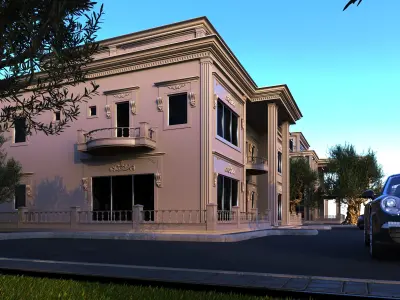 classic villa 2 3D model