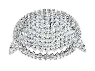 Diamond Shark Ring 4052 3D print model