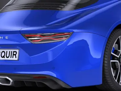 LowPoly Alpine A110 2018 Low-poly 3D model