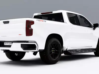 Chevrolet Silverado 1500 RST 2020 Low-poly 3D model