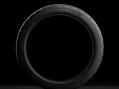 Yokohama Advan Neova AD09 - Semi Slick Car Tire 3D model