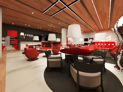 restaurant bar shop concept alessi and marcel wanders Free 3D model