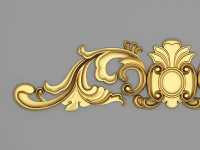 Classic Carved 017 3D model