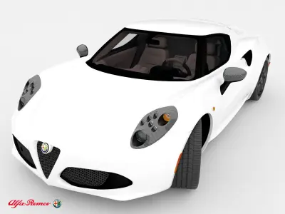 Alfa Romeo 4C 2014 3D model