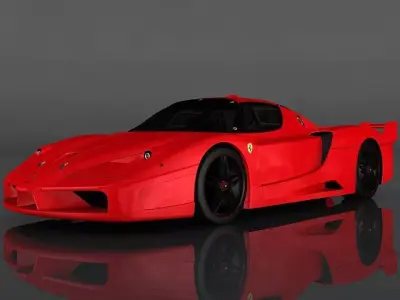 Ferrari FXX Low-poly 3D model