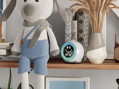 decor set for boy 3D model