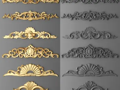 Ornament and Cartouches Collection Vol 01  47 Item 3D model