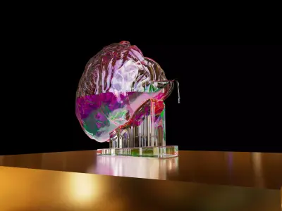 Brain like Vase Glass 3D print model
