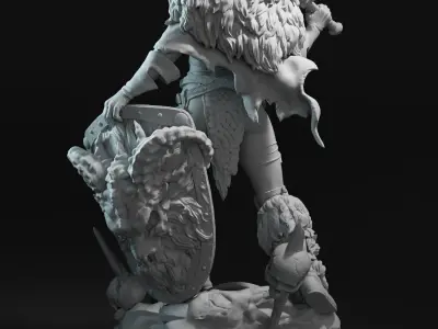 Fan Red Sonja - printable stl 3D print model