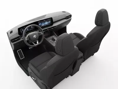 Car Interior Sport Seats Low-poly 3D model