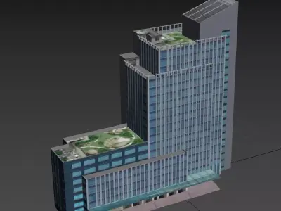 Buiding lowpoly Low-poly 3D model