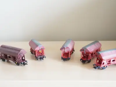 Pre supported H0 1-87 scale Tds self-unloading car 3D print model