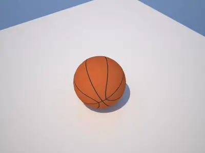 Basketball ball - free Free low-poly 3D model